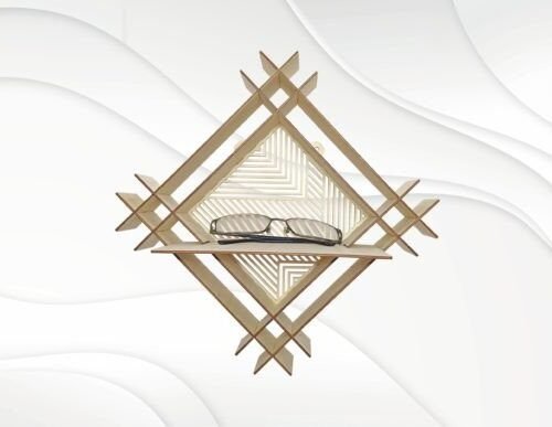 Estante De Pared Con Decoracion Unica Creativo Digital